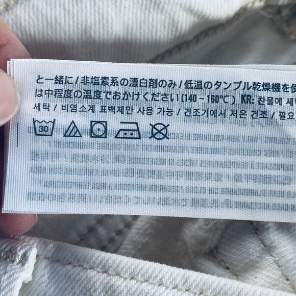 Abercrombie & Fitch Jeans 30/10 Ivory Ultra High Rise Ankle Straight Capsule NEW - Picture 8 of 10